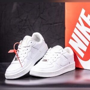 Nike Air Force 1 AF1 White Sneakers Runing Shoes Youth Size 5.5Y, Women’s 7